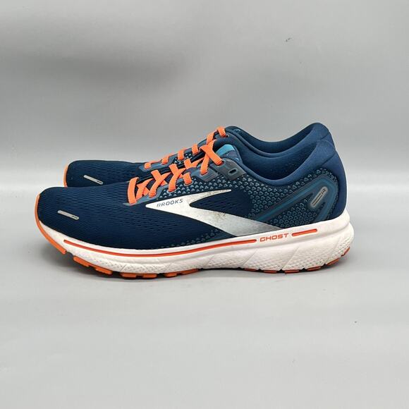 Brooks Shoes Mens 8.5 Blue Mesh Ghost 14 Road Running Athletic Sneakers Comfort main image 7